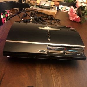 PlayStation 3 console + 3 controllers. Great condition!